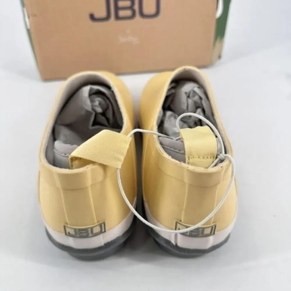 NWT JBU by Jambu Women's Bumblebee Garden Ready‎ Rain Shoes Yellow Gray Size 11